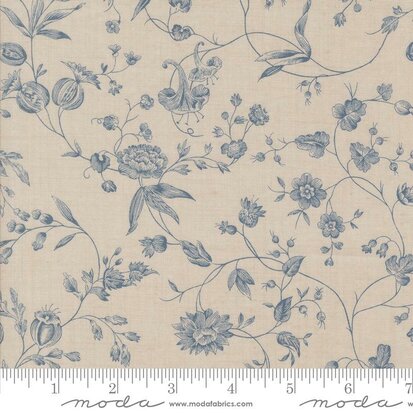 Sacre Bleu Smoke on French Blue Pivoine 13973-15