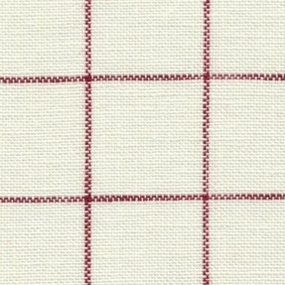 Zweigart Belfast Carré Wit/Rood