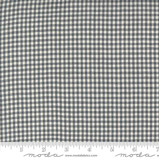 French General Woven Ginghams Indigo Pearl 3/16&quot; 12223-24