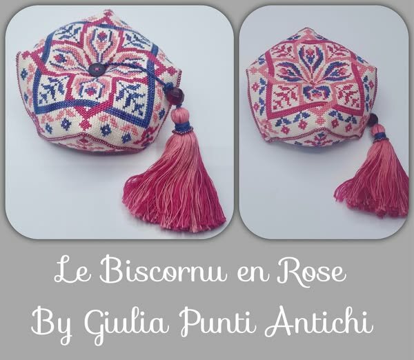 Le Biscornu en Rose - Giulia Punti Antichi 
