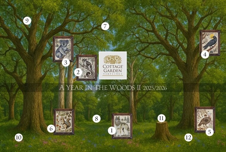 A year in the Woods II serie - 6 - The Chipmunk -  Cottage Garden Samplings