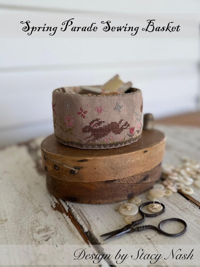 Spring Parade Sewing Basket- Stacy Nash