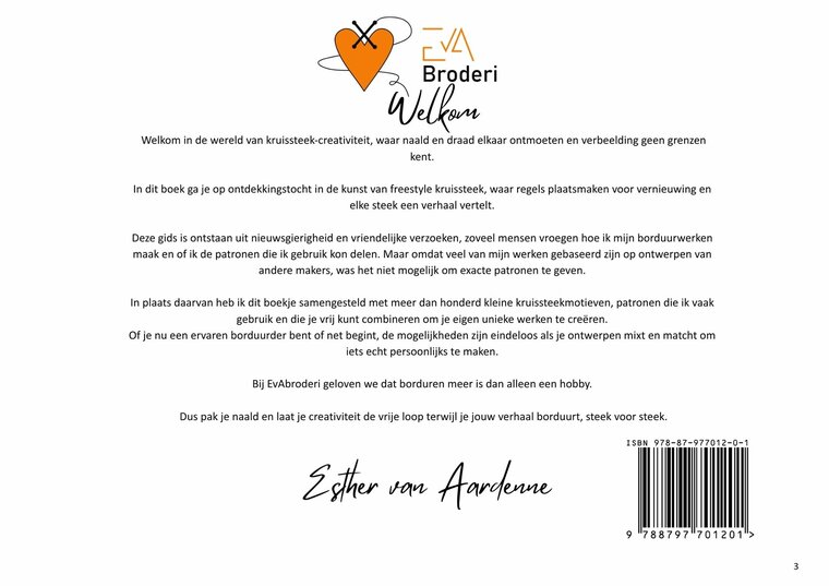 Achterkant boek Freestyle Cross Stitch