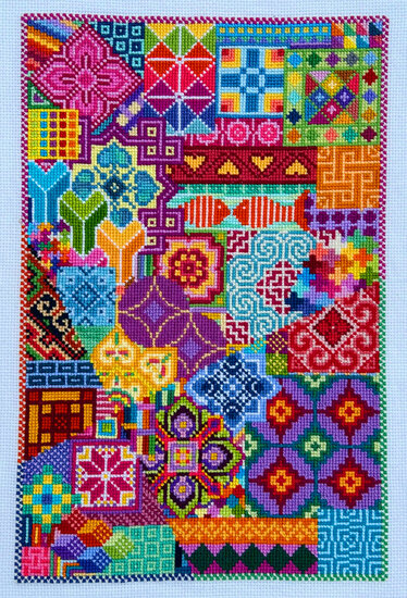 boek Freestyle Cross Stitch voorbeeld staand