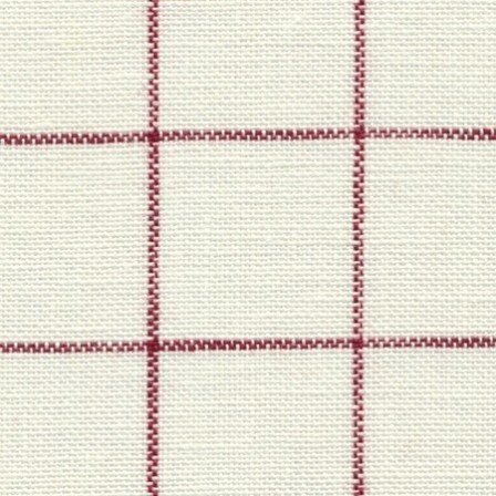 Zweigart Belfast Carr&eacute; Wit/Rood