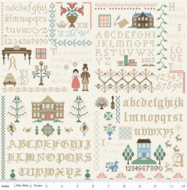 Pride and Prejudice Meryton Sampler C13786 Multi