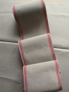 17 cm Natural with red edges