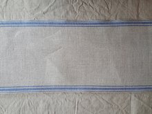 17 cm Naturel met blauwe randjes 17 cm Natural with blue edges