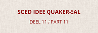 Soed Idee Quaker SAL part 11 Soed Idee Quaker SAL part 11
