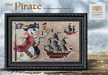 Snowman Collector 9 - The Pirate- Cottage Garden Samplings