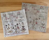 Bird on a Ladder Sampler 1843 – printed pattern