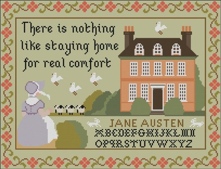 Jane Austen 1815 Sampler - Twin Peak Primitives