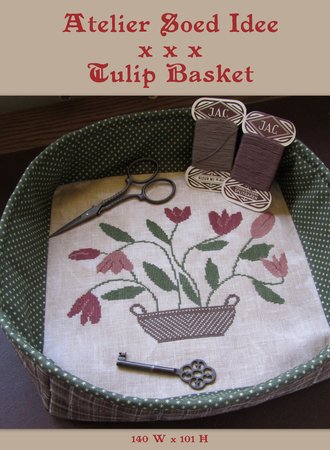 Tulip Basket pattern - PDF download