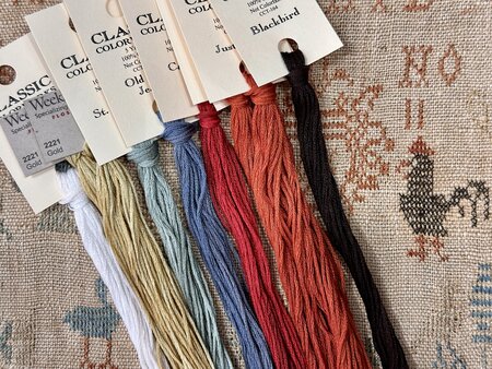 Hand-dyed Thread Set 2 threads – Black Rooster 1811
