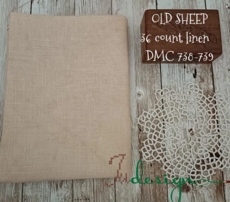 36 ct Old Sheep- xJudesign