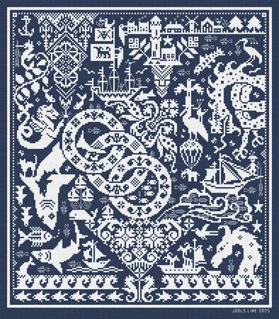 Fishy Goings On - Long Dog Samplers