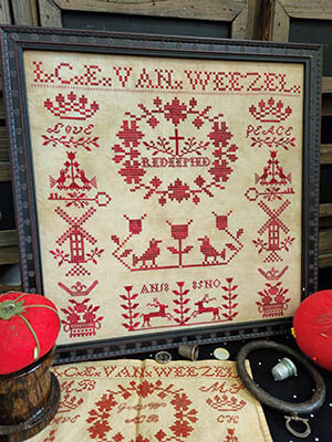 I.C.E Van Weezel 1885 - Quaint Rose Needle Arts