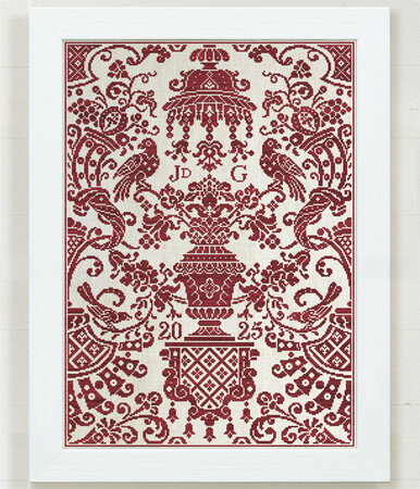 BALDAQUIN BIRDIES - Modern Folk Embroidery