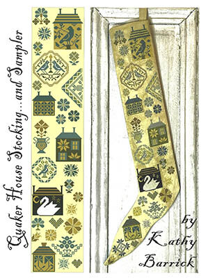 Quaker House Stocking & Sampler - Kathy Barrick