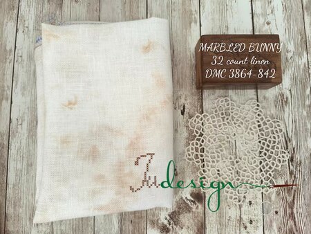 32 ct  Marbled Bunny - xJudesign