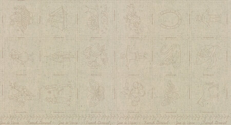 Joie de Vivre Stone Linen Broderie Panel 13989-12L
